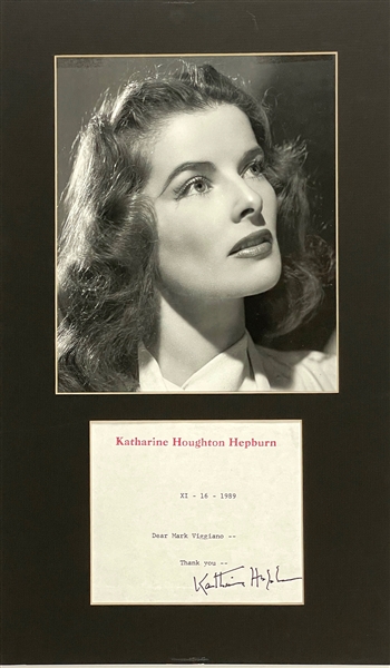 Katharine Hepburn Signed Letter on Her Personal Stationary