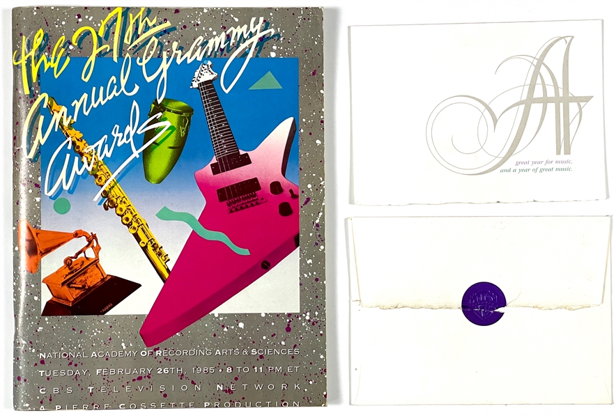 Prince 1980s Tour Document Collection Incl. 1985 Grammy Awards Invitation, Controversy Tour Shirts (2), Purple Rain Tour Shirts (2) “1999” Backstage Passes (10) and Other Ephemera
