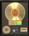RIAA Gold Record Award for Bruce Hornsby & The Range 1990 LP <em>A Night on the Town</em>