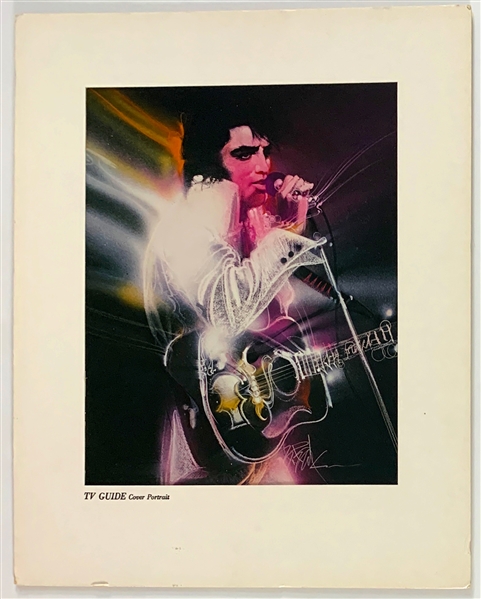 1981 Elvis Presley <em>TV Guide</em> Oversized Cover Portrait Print – Dye Transfers Made for Regional Offices and Affiliates