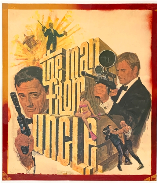 1966 <em>The Man From Uncle</em> TV Show NBC Promotional Poster – Ordered from 1966 Ad in <em>TV Guide</em>