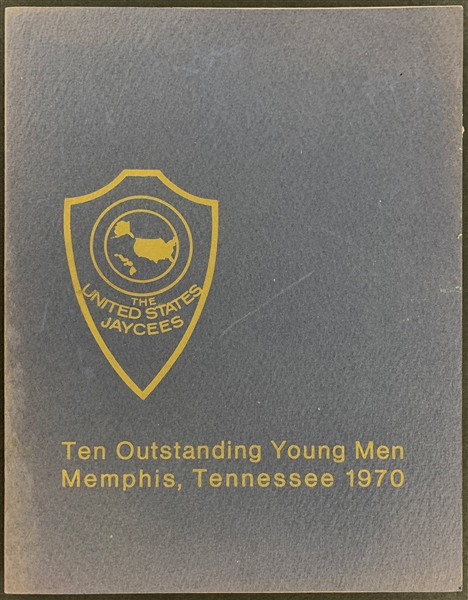 1970 Jaycees Ten Outstanding Young Men of America Program Featuring Elvis Presley