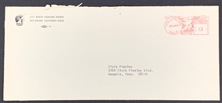 Envelope Addressed to Elvis Presley at Graceland from AFTRA (Screen Actors Union) - Postmarked "JUL 18 77"