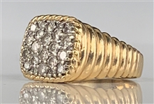 Elvis Presley Owned 22-Diamond and Gold Ring Gifted to J.D. Sumner - Former Mike Moon Collection - with LOA from Graceland Authenticated