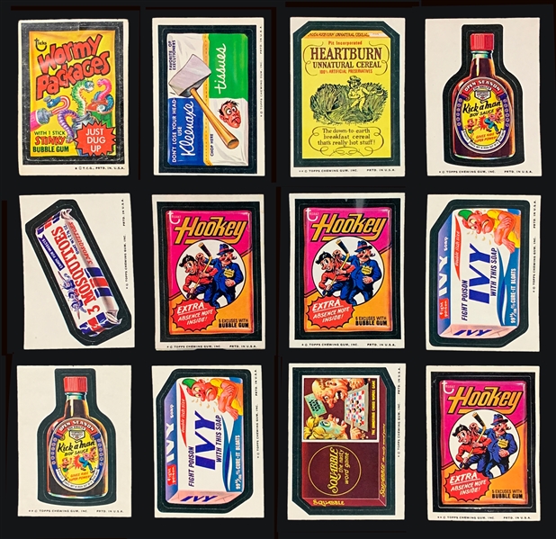 1973-74 Wacky Packages Collection of 62 with Series 6 Complete Set