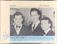 Elvis Presley Signed 1960 <em>Saharan</em> Magazine Page (Las Vegas) - Beckett Authentic Encapsulated and Autograph Graded BGS 9