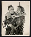 William Shatner Signed VINTAGE 1967 NBC-Issued News Service Photo with John Drew Barrymore as “Lazarus”