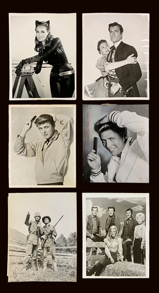 1950s-1960s TV Network-Issued News Service Photo Collection of 18 Incl. <em>Star Trek</em>, <em>Batman</em>, <em>Brady Bunch</em>, <em>Musters</em> and Others