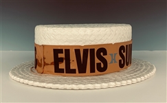 Early 1970s “Elvis Summer Festival / RCA / Hilton” Styrofoam “Straw” Hat from his Las Vegas Concerts