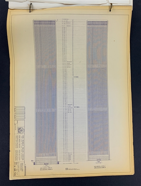 Original Production Blueprints (1966-1970) for The World Trade Center, 839 Pages, Emanating from the Architectural Firm (YAMASAKI, (Minoru) & EMERY ROTH & SONS)