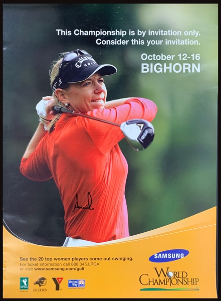 2005 Samsung World Championship Poster Signed by Champion Annika Sörenstam (BAS)