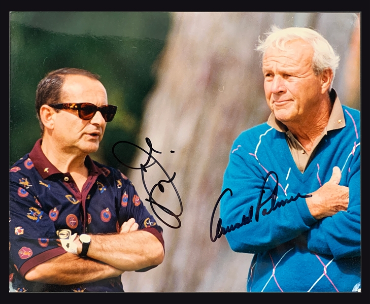 Joe Pesci and Arnold Palmer Signed 8 x 10 Photo (BAS)