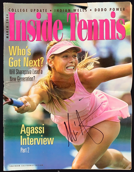 Maria Sharapova Signed Oversized <em>Inside Tennis</em> Magazine (BAS)