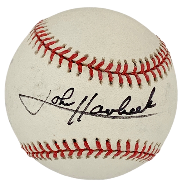 John Havlicek (NBA Hall of Famer) Single Signed Baseball (BAS)