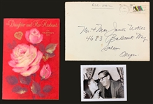 Milton Berle Signed (“Daddy”) Valentines Day Card to His Daughter – Plus Original Envelope with FULL Signature (BAS)