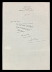 Sir John Gielgud Handwritten Signed Letter to 100-Year Old Friend - One of Only 16 EGOT Winners! (BAS)