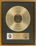 RIAA Gold Record Award for Elvis Presleys 1978 LP <em> Elvis: A Legendary Performer, Vol. 3</em> - Certified in 1978