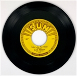 High Grade 1954 Sun Records 217 45 RPM 7-Inch Single of Elvis Presleys “Baby Lets Play House” and “Im Left, Youre Right, Shes Gone” - Memphis Pressing