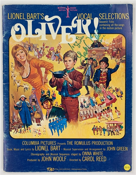 Jack Wild (<em>Oliver!</em> and <em>H.R. Pufnstuf</em>) Twice-Signed 1968 <em>Oliver!</em> Song Book (BAS)