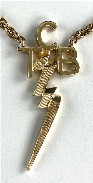 Elvis Presley "TCB" Necklace Gifted to the Family Member of a Close Associate - With LOA from Elvis Jeweler Lowell Hays