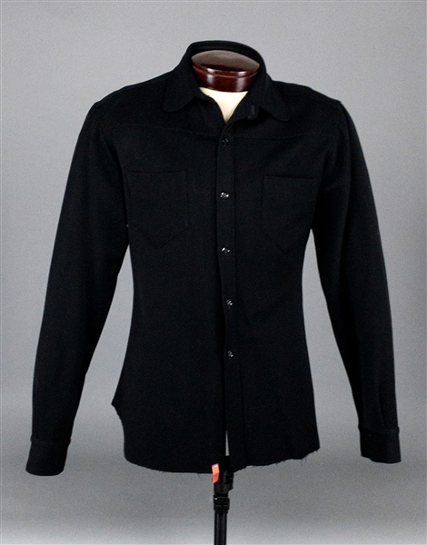 1960 Johnny Cash "Nudies" "Man in Black" Stage-Worn Shirt - One of the Earliest Examples Cashs Performance Clothing