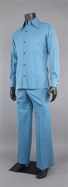 1975 WS “Fluke” Holland “Nudies” Stage-Worn Sky Blue Two-Piece Suit – Worn with Johnny Cash on TV Show <em>Pop Goes the Country</em>