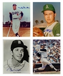 Baseball Hall of Famers and Superstars Signed Collection (17) Including Reggie Jackson and Catfish Hunter (BAS)