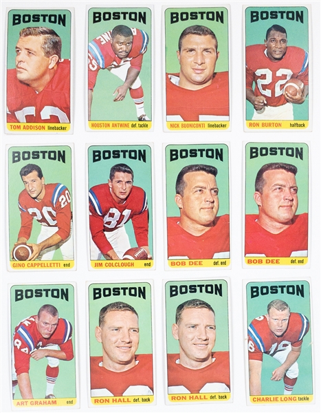1965 Topps Football Hoard of 119 Cards with some Duplication