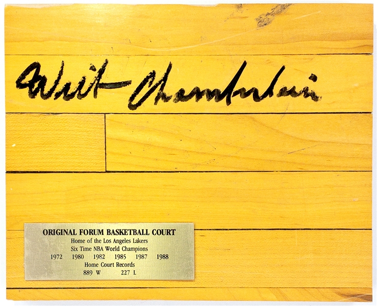 Wilt Chamberlain Signed “Original Forum Basketball Section” with Original Box (BAS)