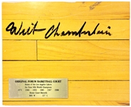 Wilt Chamberlain Signed “Original Forum Basketball Section” with Original Box (BAS)