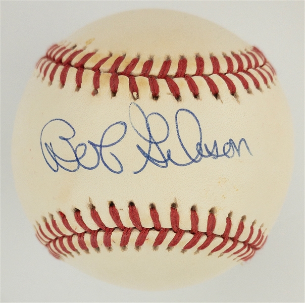 Bob Gibson Single Signed Baseball (ONL White) – Upper Deck Authenticated With Original Box, Bag and UDA COA