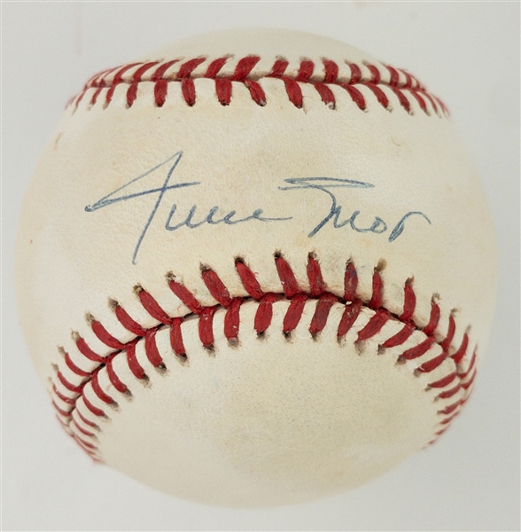 Willie Mays Single Signed Baseball (ONL Coleman) (BAS)