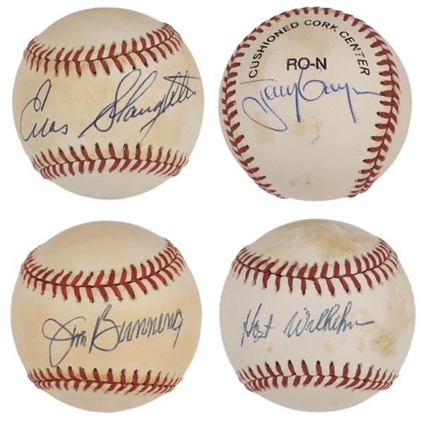 Baseball Hall of Famers Single Signed Baseball Collection of 26 Including Stan Musial and Tony Gwynn (BAS)