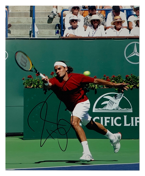 Roger Federer Signed 8 x 10 Photo – 20-Time Grand Slam Winner (BAS)