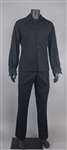 1971 WS “Fluke” Holland  Stage-Worn “Cotroneo” Pitch Black Two-Piece Suit – Worn Performing with Johnny Cash