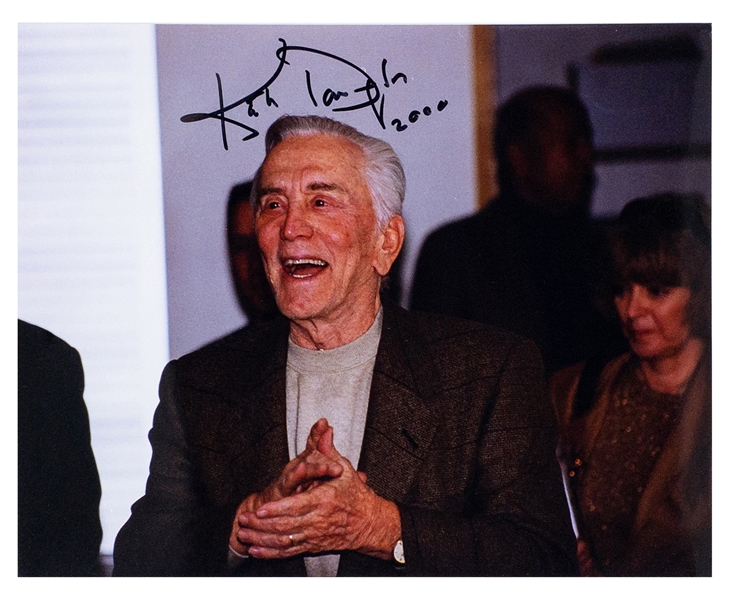 Kirk Douglas Signed 8 x 10 Photo – Hollywood Legend (BAS)