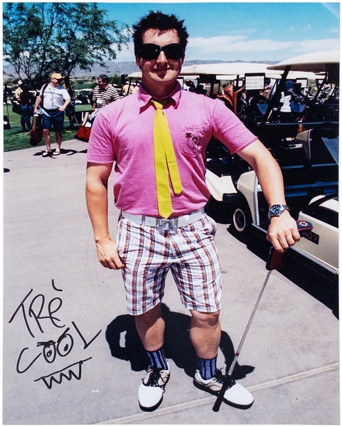 Tre Cool – Green Day Drummer – Signed 8 x 10 Photo (BAS)