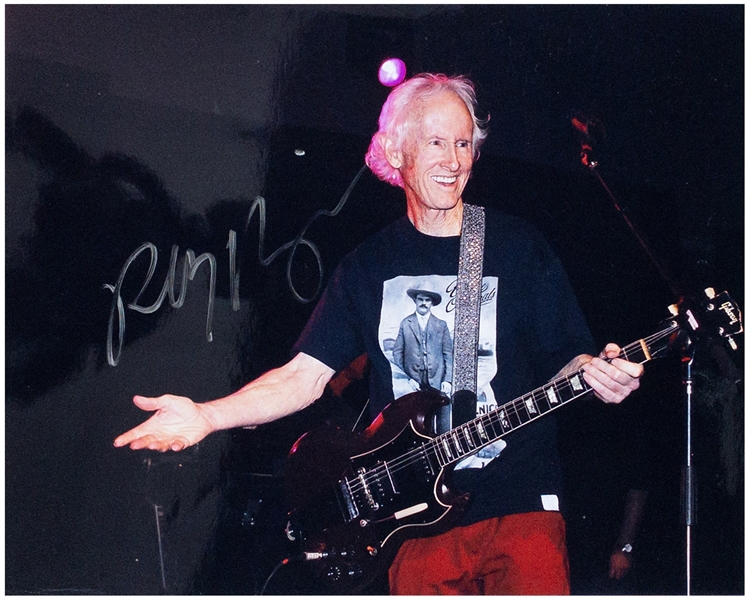 Robby Krieger Signed 8 x 10 Photo – Doors Guitarist (BAS)