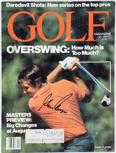 Gary Player Signed 1982 <em>Golf Magazine</em> – 9-Time Major Winner (BAS)