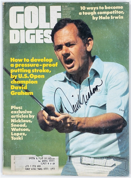 David Graham Signed 1981 <em>Golf Digest</em> – 2-Time Major Winner (BAS)