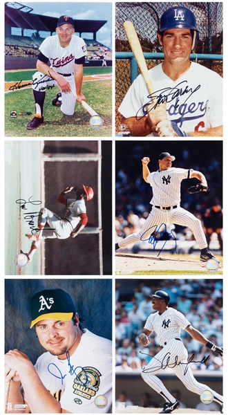 Baseball Hall of Famers and Superstars Signed Official MLB Photos (6) (BAS)