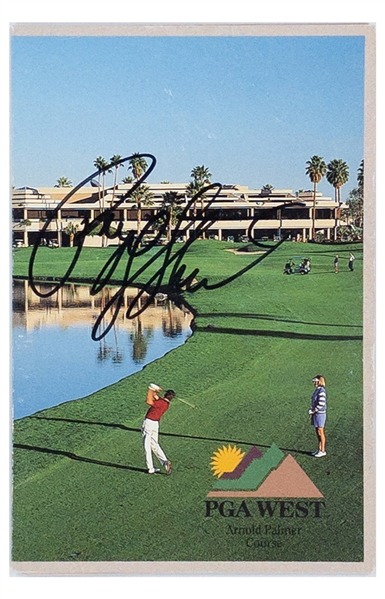 Payne Stewart Signed Golf Scorecard (BAS) Plus 8 x 10 Photo