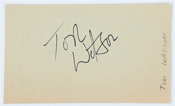 Tom Watson Signed Autograph Book Page  (BAS) Plus 8 x 10 Photo