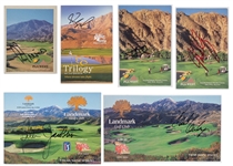 Male and Female Golf Superstars Signed Scorecard Collection of 15 (BAS) (Each Comes With 8 x 10 of Golfer) Incl. Lee Trevino, Fred Couples, David Duval and Others