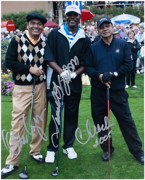 Samuel L. Jackson, George Lopez and Cheech Marin Signed 8 x 10 Photo (BAS)