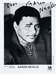 Aaron Neville Signed A & M Records Promo Photo (BAS)