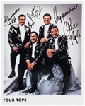 Four Tops Signed 8 x 10 Photo Signed by All Four Members – Levi Stubbs, Obie Benson, Duke Fakir and Lawrence Payton (BAS)