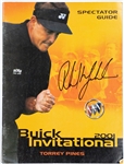 Phil Mickelson Signed 2001 Buick Invitational Program (BAS) – Phil Won!