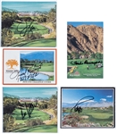 PGA Championship Winners Signed Golf Scorecard Group of 5 (BAS) Incl. Hal Sutton and Paul Azinger