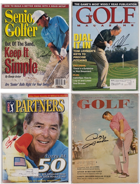 Signed Golf Magazine Collection of 15 (BAS) Incl. Lee Tevino and Tom Kite